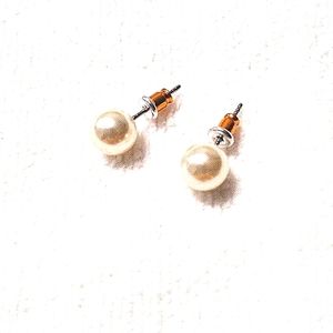 Large Pearl Earrings - Faux Pearl
